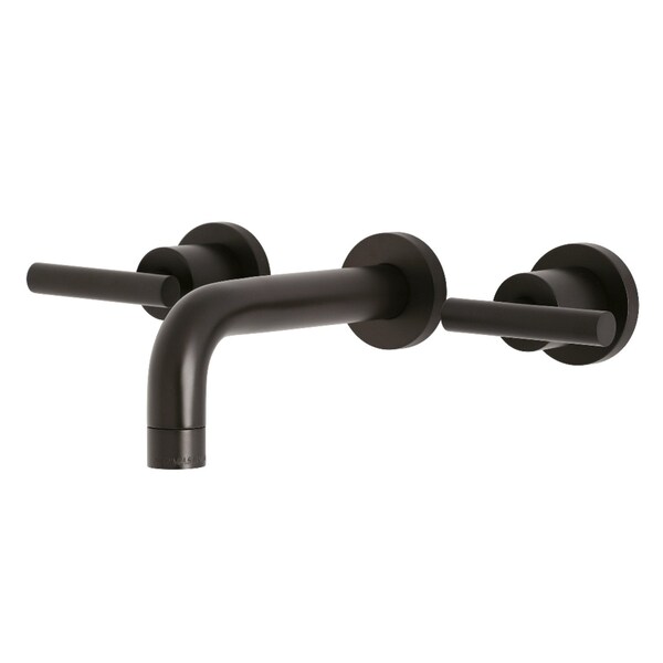 KS8125CML Manhattan 2-Handle 8" Wall Mount Bathroom Faucet, Bronze